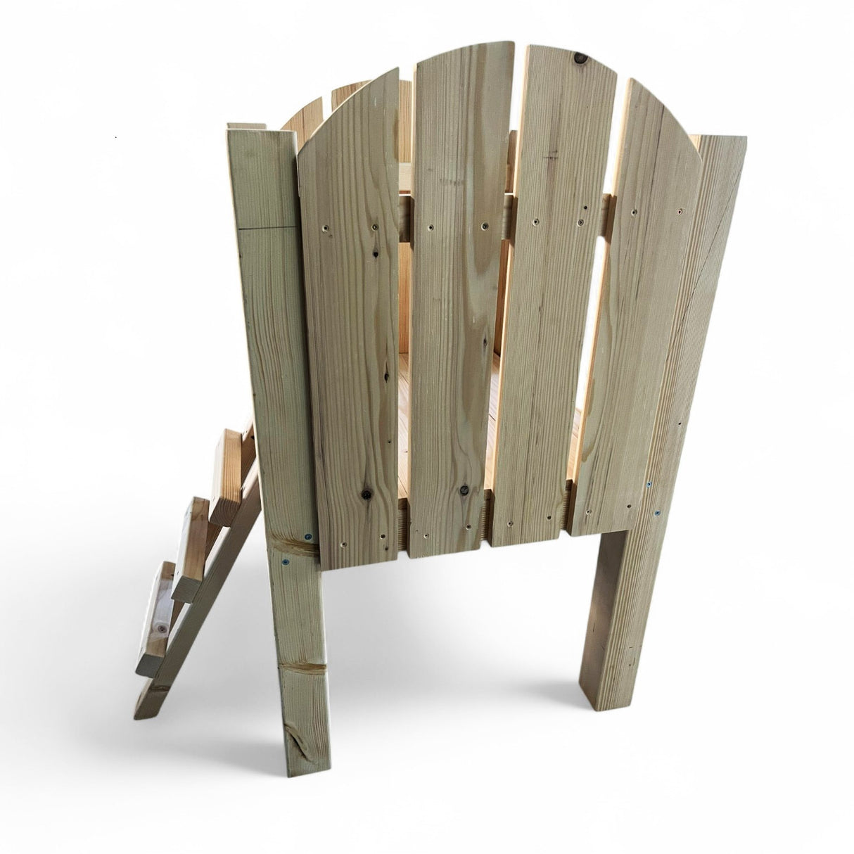 Tobogan complex lemn cu scarita, set joaca, podina, 2-5 ani, 130x80cmx80cm