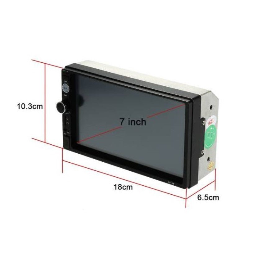 Navigatie, mp5 7010b, 7 inch, cu rama dedicata, neagra, citroen c2, c3, peugeot 207,307, fiat scudo - BUZ.RO
