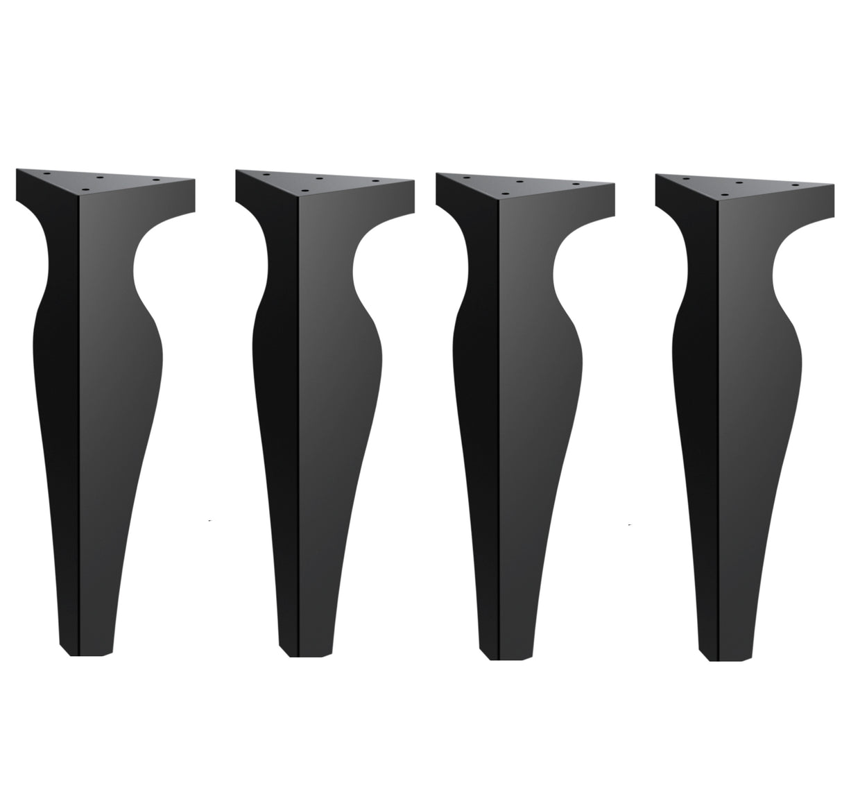 Picioare metalice mobilier,masa dinning, masuta cafea,comoda,consola, model clepsidra, set 4 bucati