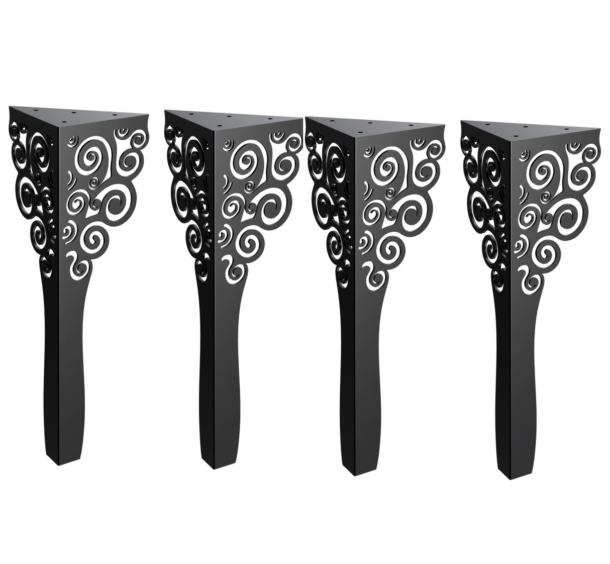 Picioare metalice mobilier,masa dinning, masuta cafea,comoda,consola, model flower, set 4 buc