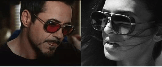 Ochelari de soare Iron Man, negri - BUZ.RO