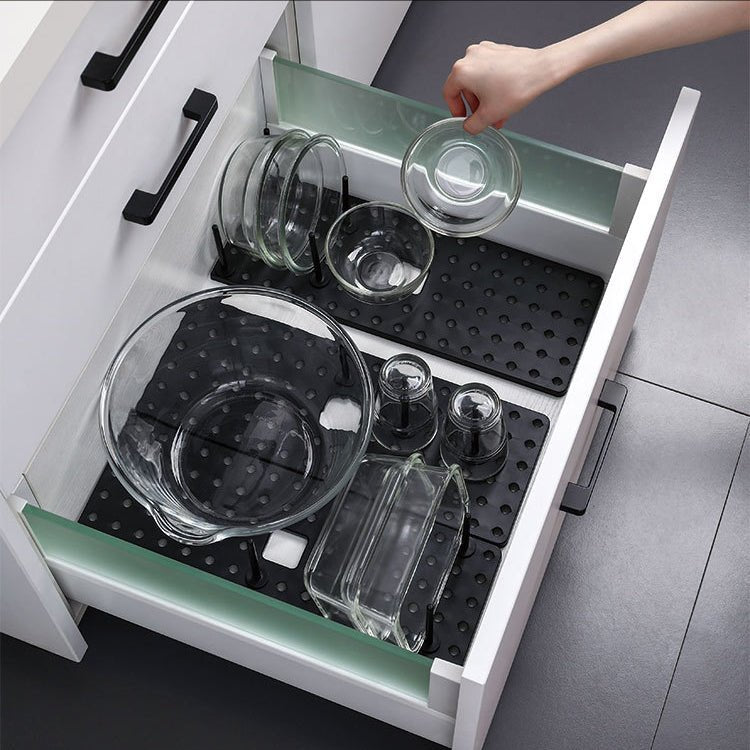 Organizator extensibil bucatarie pentru pahare, cani, farfurii, capace, ajustabil, buz - BUZ.RO