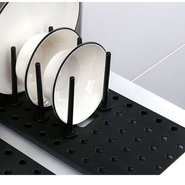 Organizator extensibil bucatarie pentru pahare, cani, farfurii, capace, ajustabil, buz - BUZ.RO