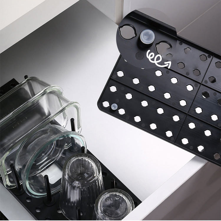 Organizator extensibil bucatarie pentru pahare, cani, farfurii, capace, ajustabil, buz