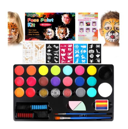 Paleta de vopsea fata si corp, copii , 20culori
