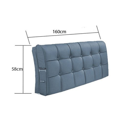 Panou tapitat pat, decorativ, dreptunghiular, culoare turcoaz, 160x58x10 cm - BUZ.RO