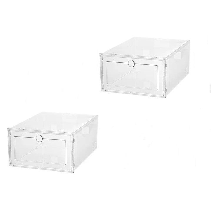 Cutie de depozitare pantofi , transparenta , inchidere cu capac