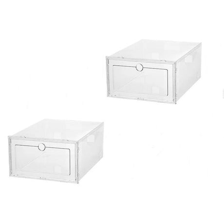 Cutie de depozitare pantofi , transparenta , inchidere cu capac