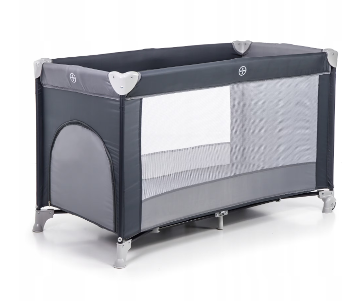 Patut bebe pliabil, usor de transportat, portabil ,design solid si elastic , 65x125x78 gri