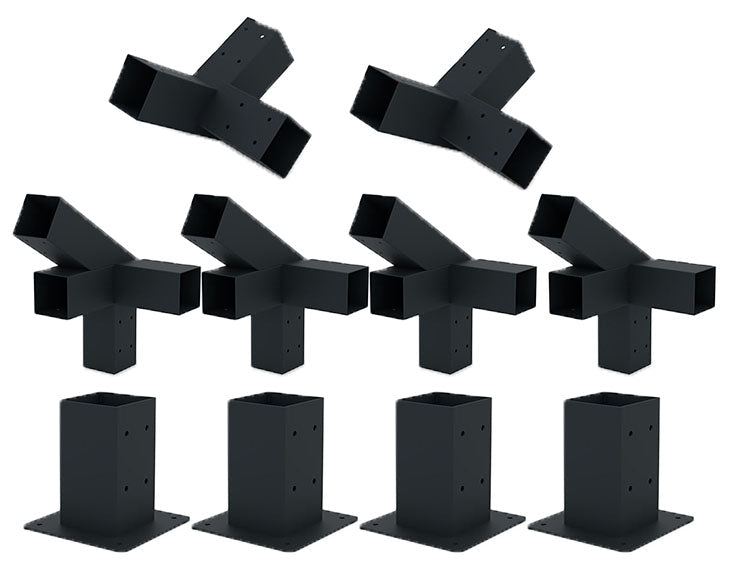 Pavilion Gradina kit Pergola, 3x4 m din lemn, rindeluit, cu imbinari metalice . - BUZ.RO