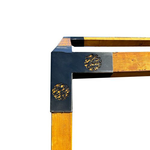 Pavilion Gradina kit Pergola, 3x4 m din lemn, rindeluit, cu imbinari metalice .