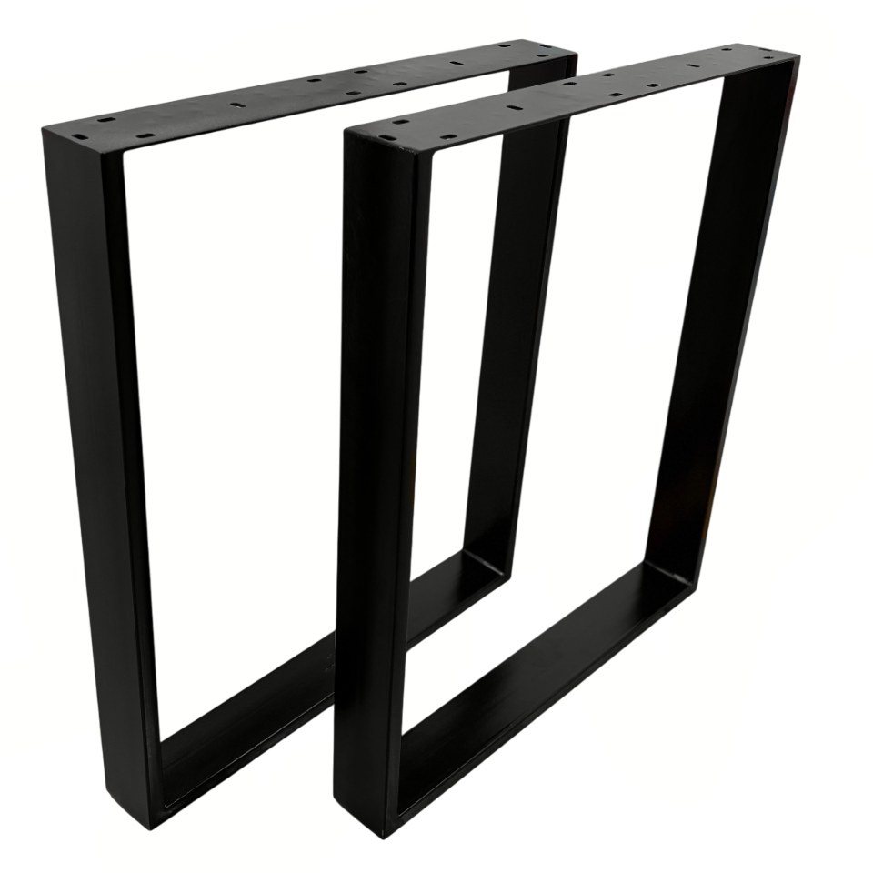 Picioare metalice masa, set metal, 2 bucati, mobilier dining, 60 x 8 cm x 73 cm