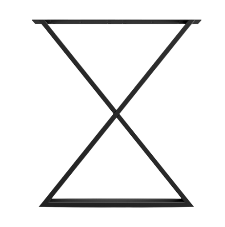 Picioare metalice masa, set metal, 2 bucati, mobilier dining, 60 x 72 x 8 cm