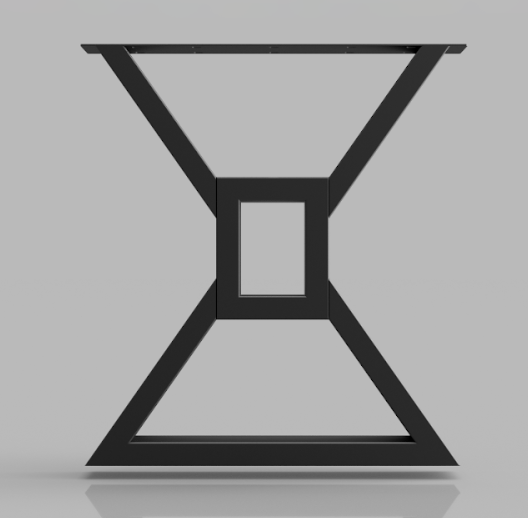 Picioare metalice masa, set metal, 2 bucati, mobilier dining, 65x8x72 CM