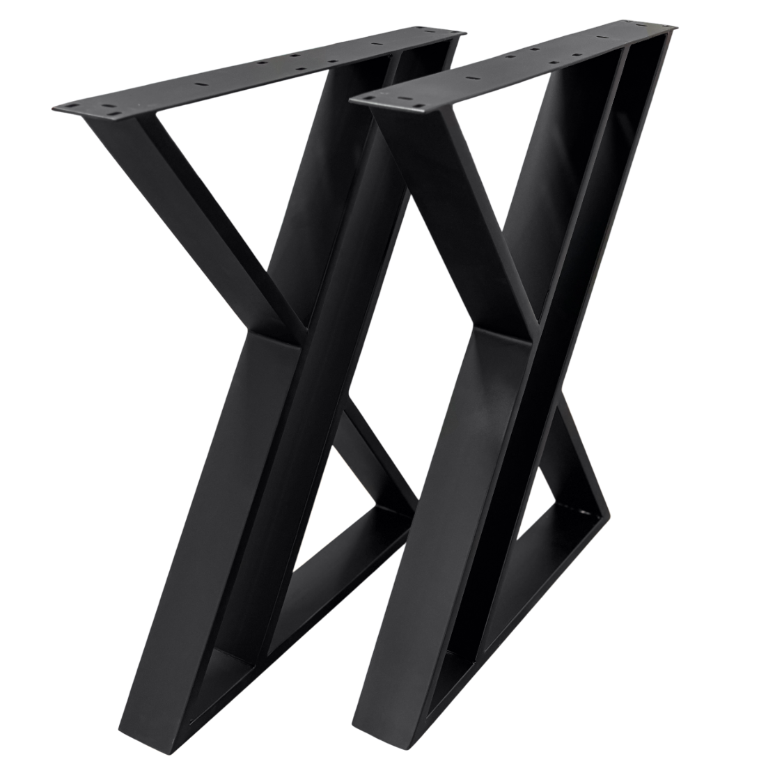 Picioare metalice masa, set metal, 2 bucati, mobilier dining, 65x8x73cm