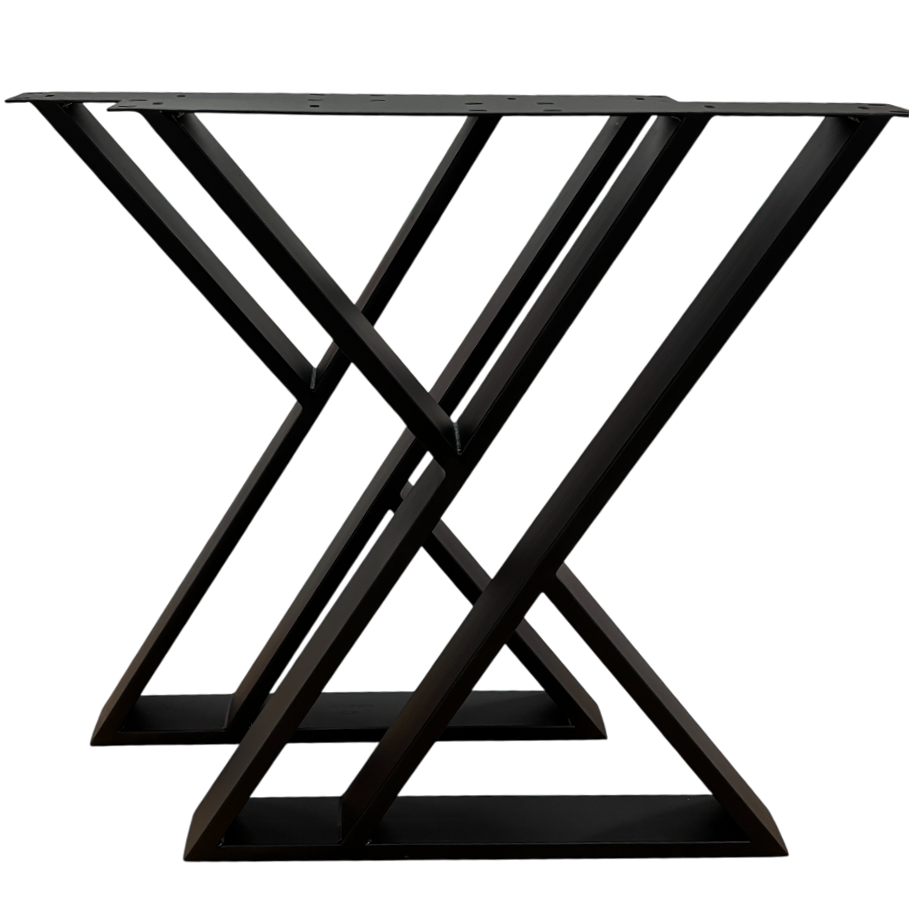 Picioare metalice masa, set metal, 2 bucati, mobilier dining, 65x8x73cm