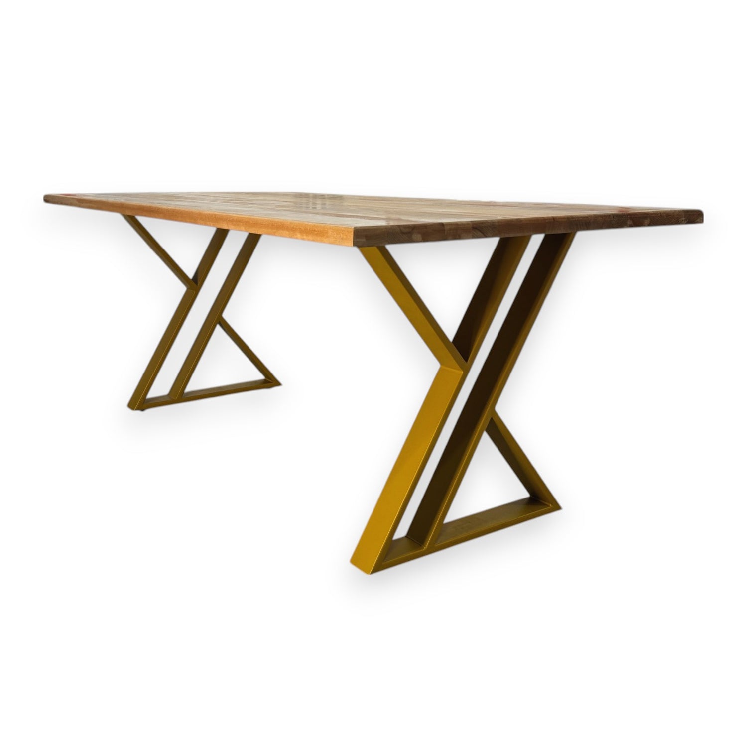 Picioare metalice masa ,negre,albe,aurii ,set 2 picioare masa metal, mobilier, finisate, vopsite,60x65x70cm auriu