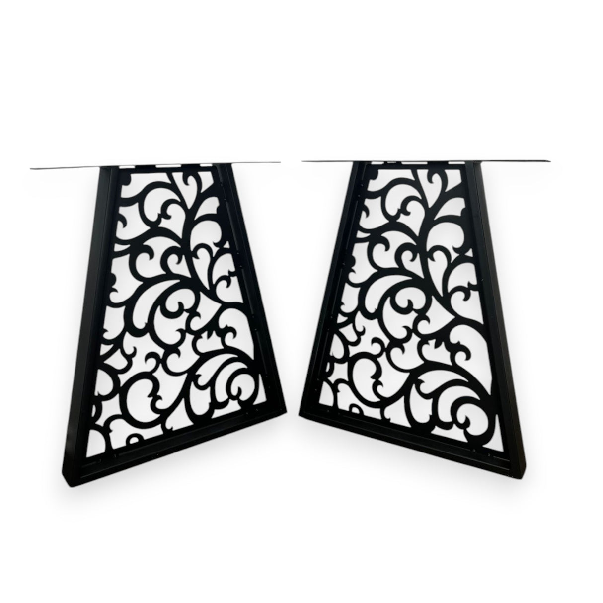 Picioare metalice masa, set metal, 2 bucati, mobilier dining, 60 x 8 x 73cm