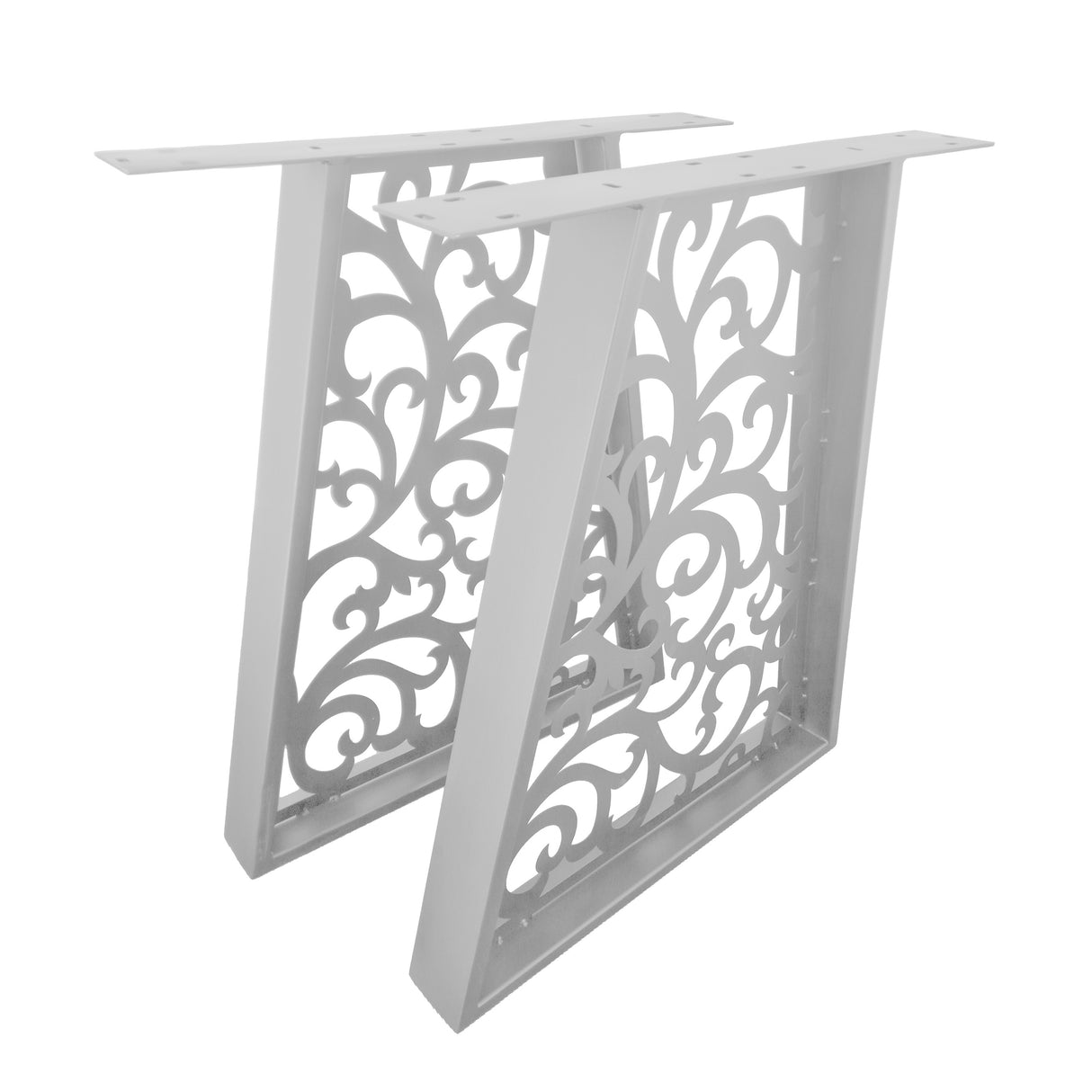 Picioare metalice masa, set metal, 2 bucati, mobilier dining, 60 x 8 x 73cm