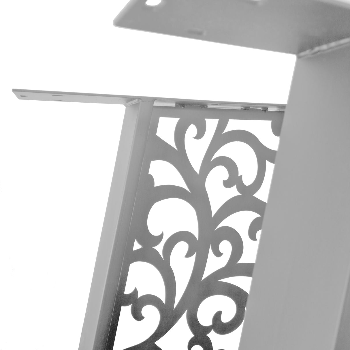 Picioare metalice masa, set metal, 2 bucati, mobilier dining, 60 x 8 x 73cm