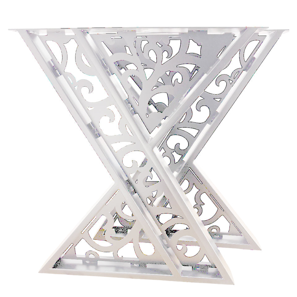 Picioare metalice masa, set metal, 2 bucati, mobilier dining, 65 cm x8 cm x73 cm