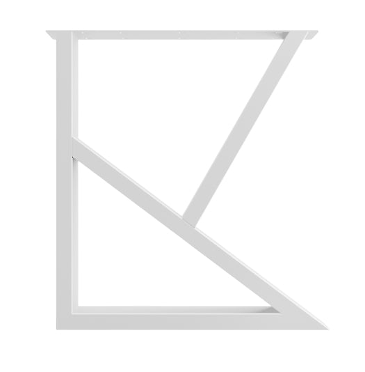 Picioare metalice masa, set metal, 2 bucati, mobilier dining, 65x8x72 cm