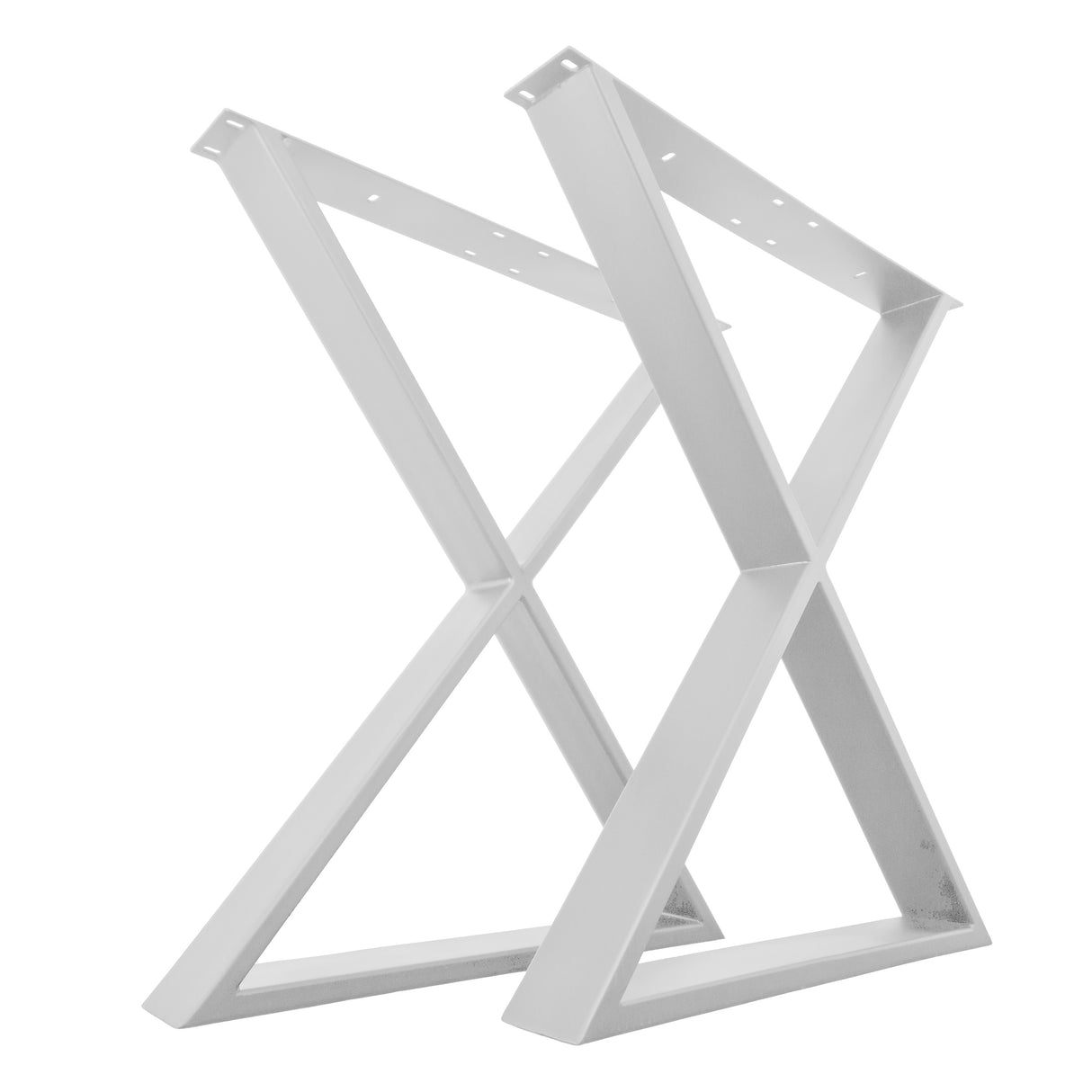 Picioare metalice masa, set metal, 2 bucati, mobilier dining, 60 x 72 x 8 cm