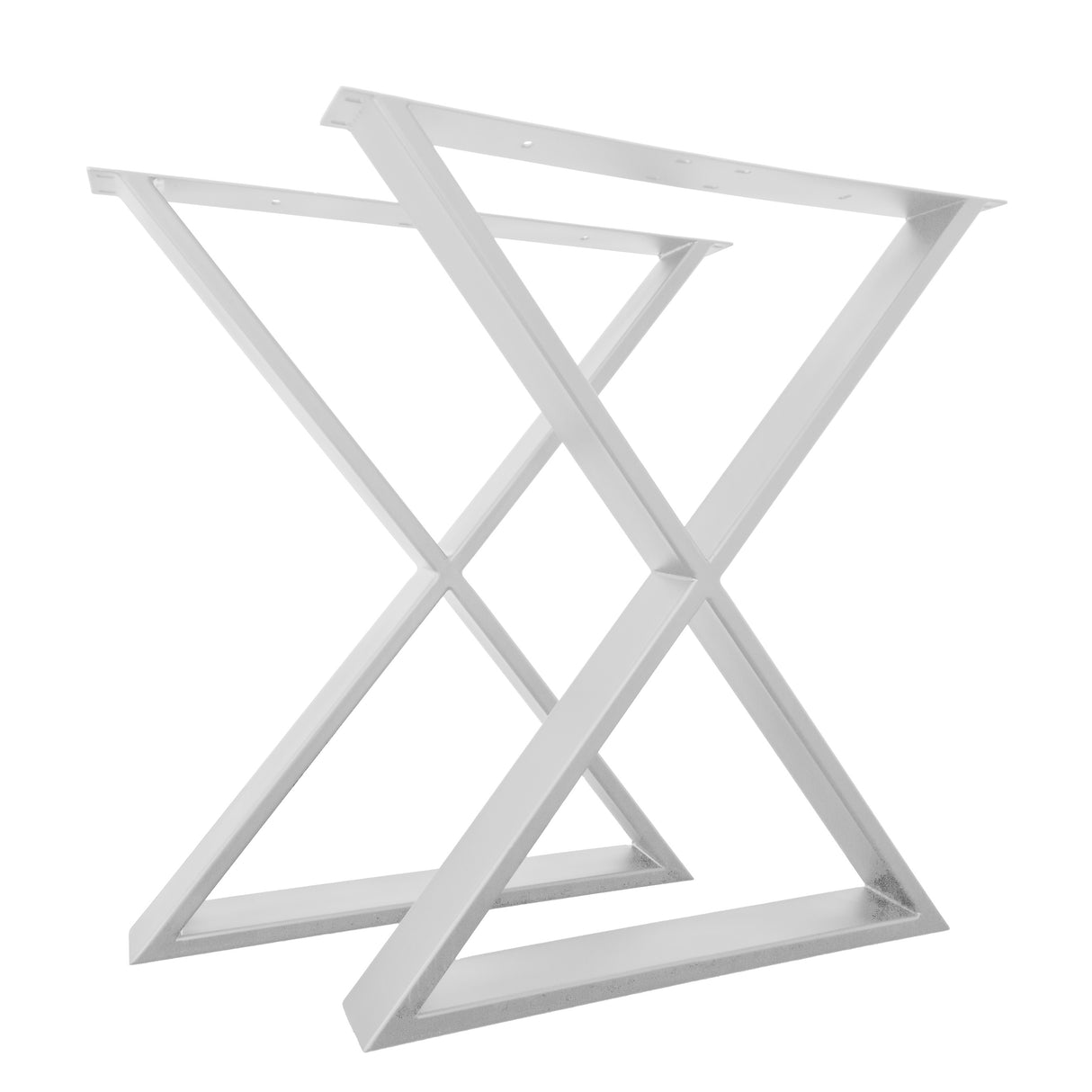 Picioare metalice masa, set metal, 2 bucati, mobilier dining, 60 x 72 x 8 cm