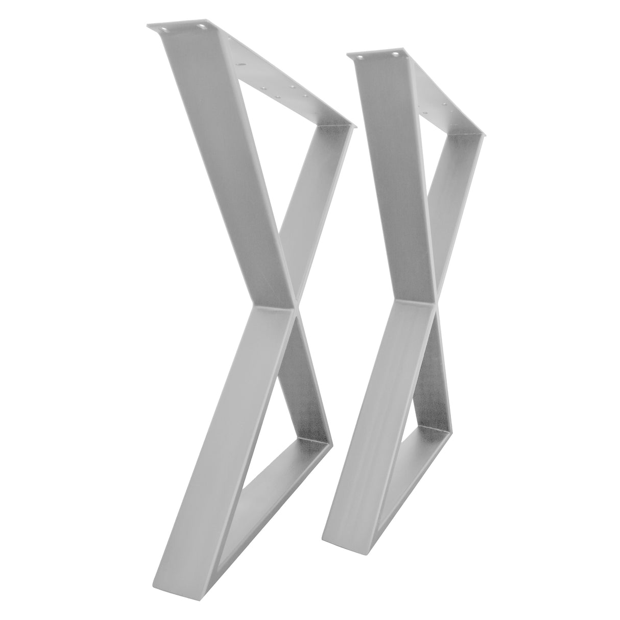 Picioare metalice masa, set metal, 2 bucati, mobilier dining, 60 x 72 x 8 cm