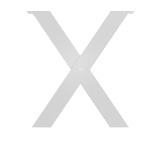 Picioare metalice masa, set metal, 2 bucati, mobilier dining, 60x8x73 CM