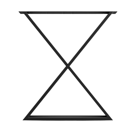 Picioare metalice masa, set metal, 2 bucati, mobilier dining, 60 x 72 x 8 cm - BUZ.RO