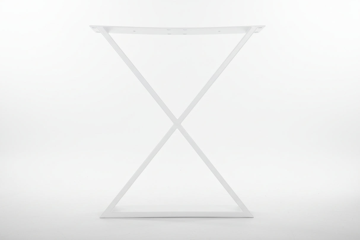 Picioare metalice masa, set metal, 2 bucati, mobilier dining, 60 x 72 x 8 cm - BUZ.RO