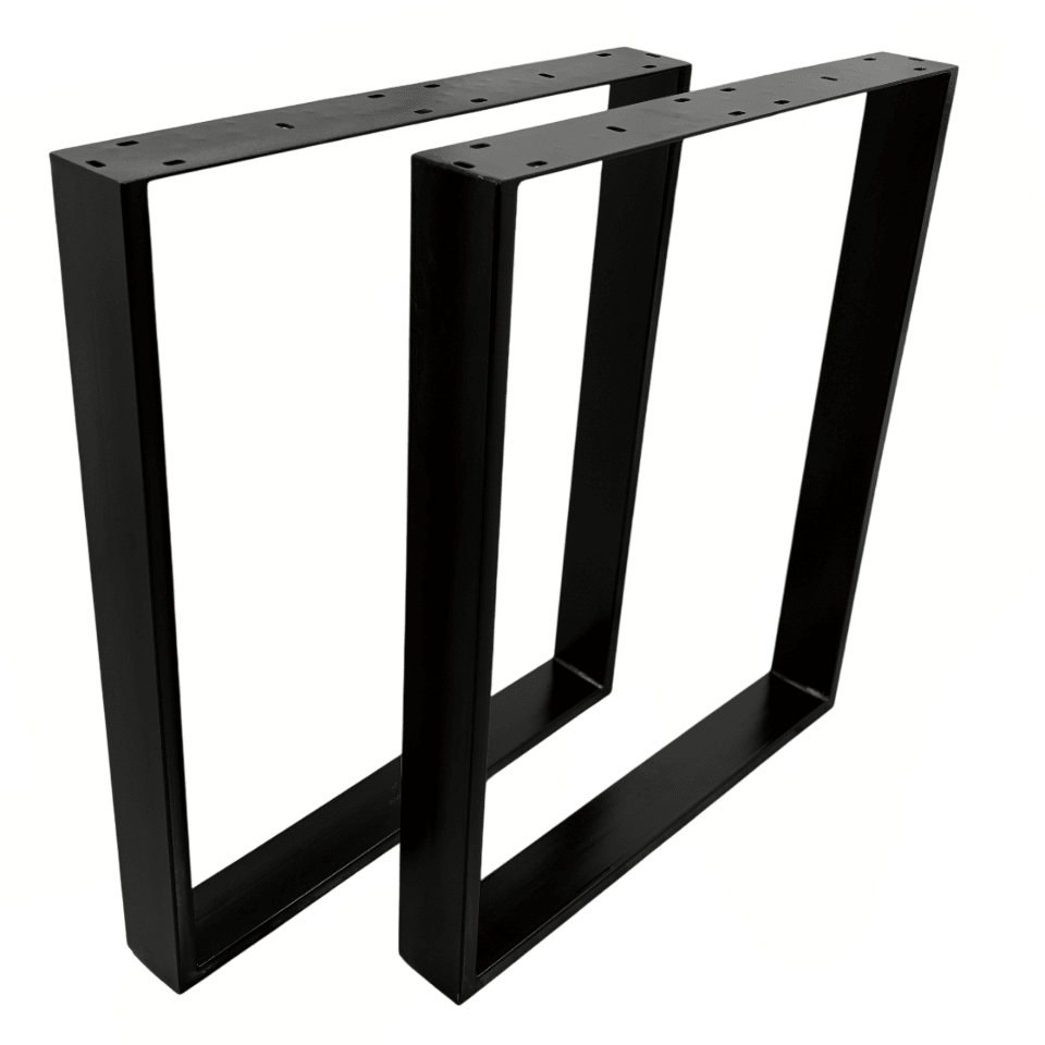 Picioare metalice masa, set metal, 2 bucati, mobilier dining, 60 x 8 cm x 73 cm - BUZ.RO