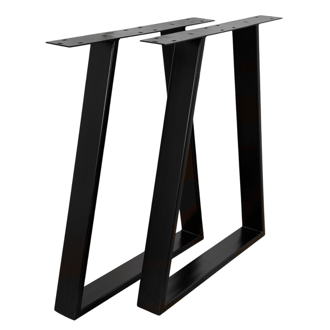 Picioare metalice masa, set metal, 2 bucati, mobilier dining, 60x 8 x 73cm - BUZ.RO