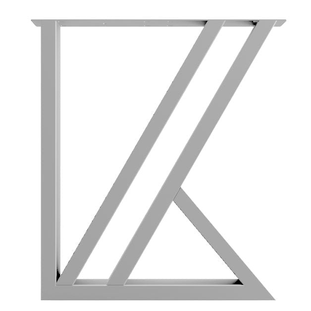 Picioare metalice masa, set metal, 2 bucati, mobilier dining, 65x8x72 cm - BUZ.RO