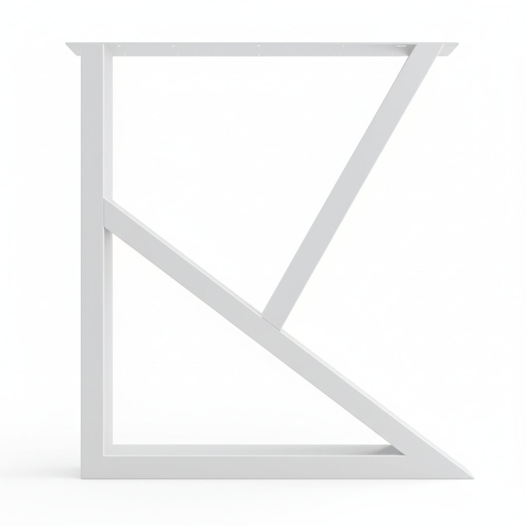 Picioare metalice masa, set metal, 2 bucati, mobilier dining, 65x8x72 cm - BUZ.RO