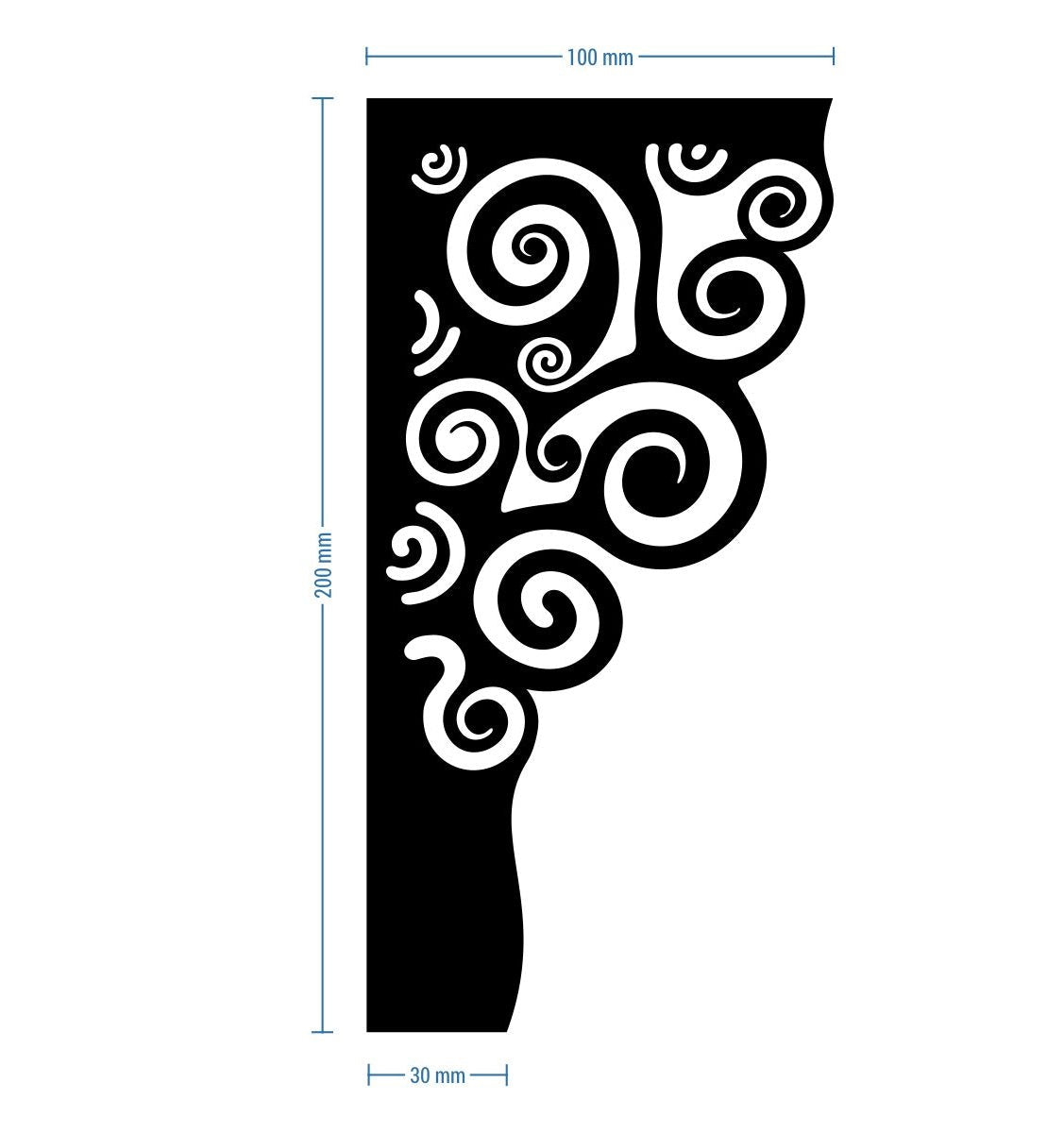 Picioare metalice mobilier,masa dinning, masuta cafea,comoda,consola, model flower, set 4 buc - BUZ.RO