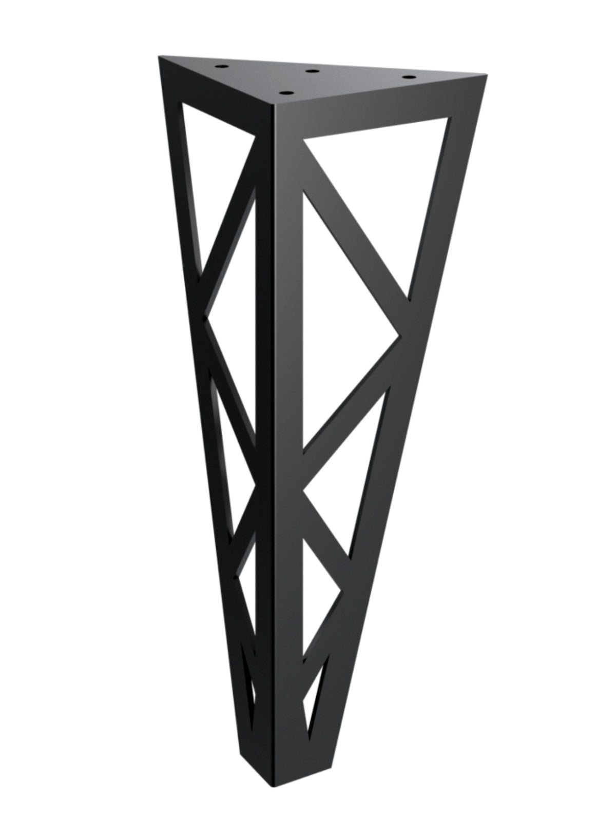 Picioare metalice mobilier,masa dinning, masuta cafea,comoda,consola, model triangle, set 4 bucati - BUZ.RO