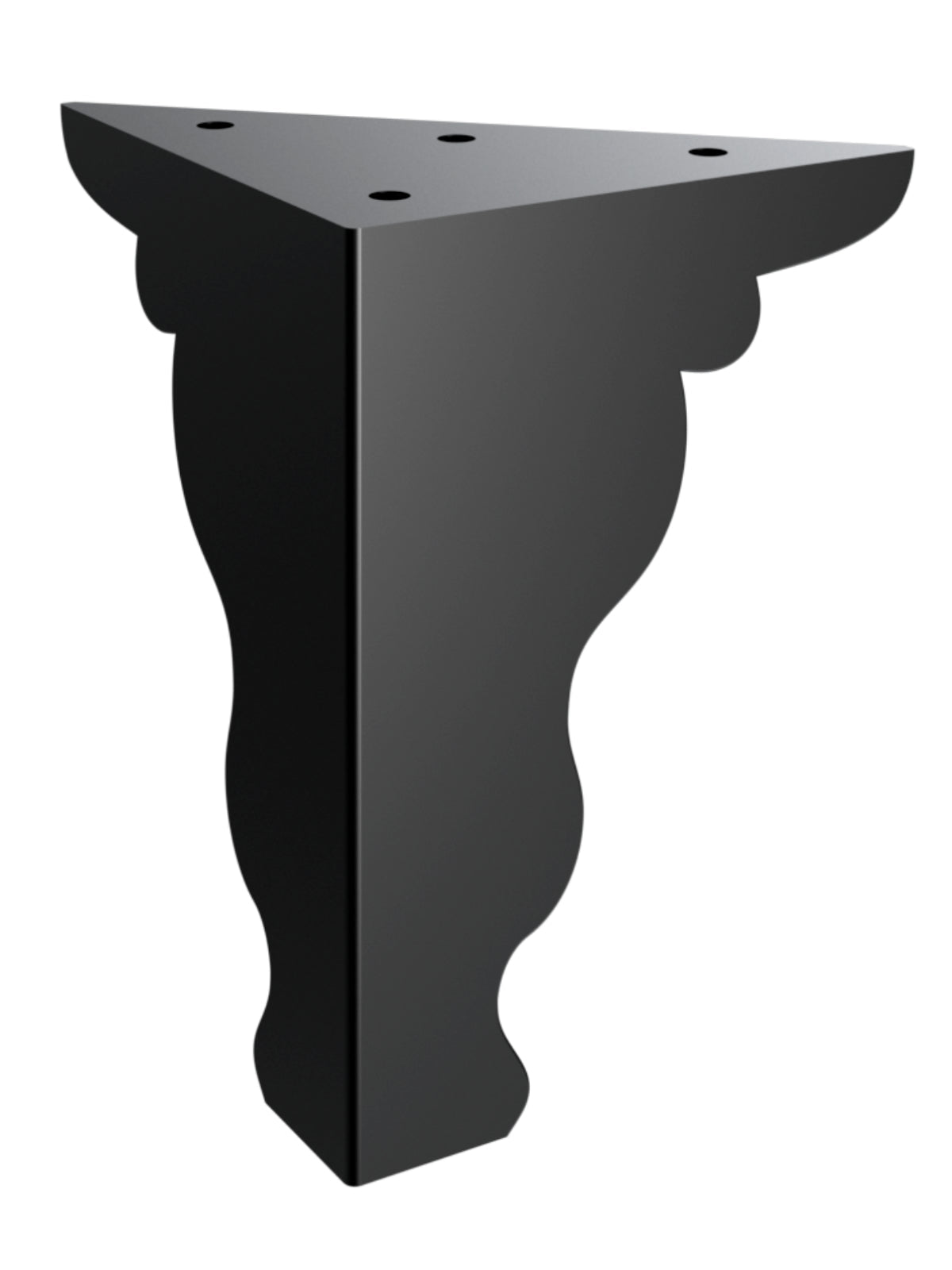Picioare metalice mobilier,masa dinning, masuta cafea,comoda,consola, model valuri, set 4 bucati - BUZ.RO