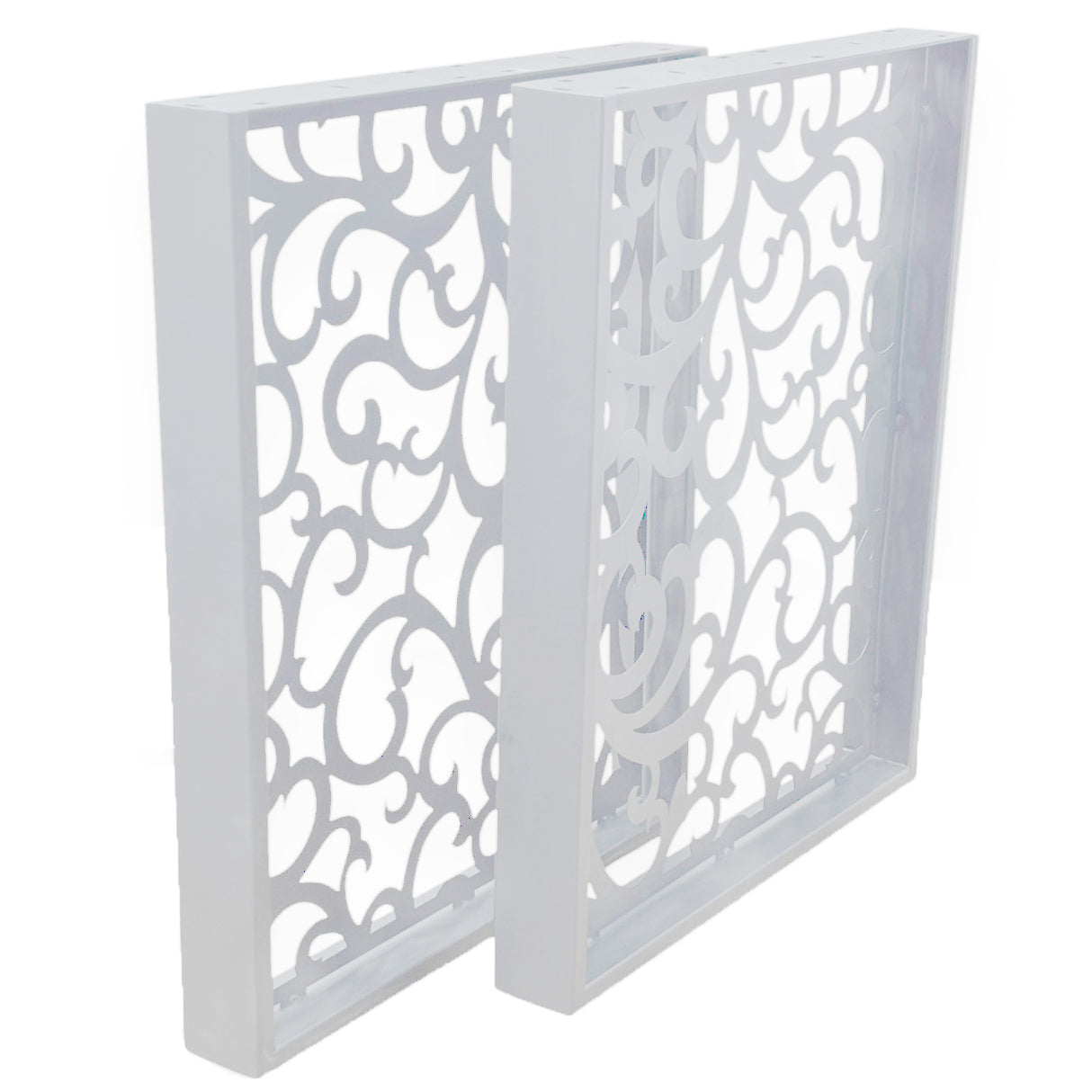 Picioare metalice , set 2 picioare ,negre ,albe , aurii , vopsite ,finisate , 60x71,8x60cm