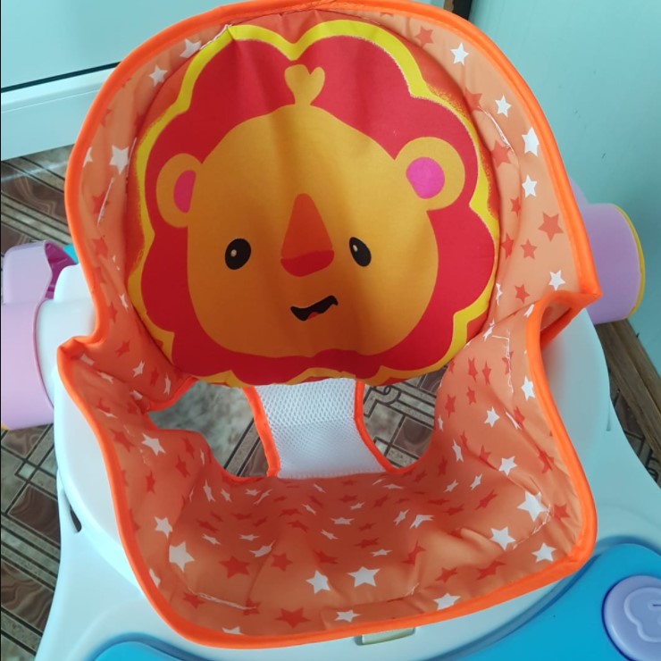 Premergator cu antepremergator 4 in 1 convertibil, centru de activitati cu lumini si sunete, cu jucarii detasabile, maner, 0-36 luni, leu, multicolor