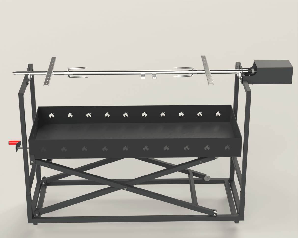 Protap Rotisor inox ,electric profesional 100 kg , porc ,purcel,vitel,berbecut,berbec ,cu focar reglabil, 160 cm x 60 cm - BUZ.RO