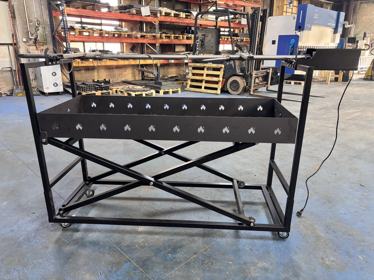 Protap Rotisor inox ,electric profesional 100 kg , porc ,purcel,vitel,berbecut,berbec ,cu focar reglabil, 160 cm x 60 cm - BUZ.RO