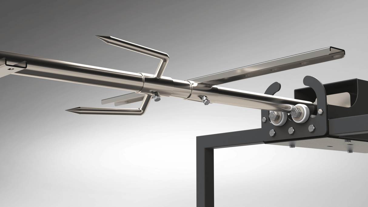 Protap Rotisor inox ,electric profesional 100 kg , porc ,purcel,vitel,berbecut,berbec ,cu focar reglabil, 160 cm x 60 cm - BUZ.RO