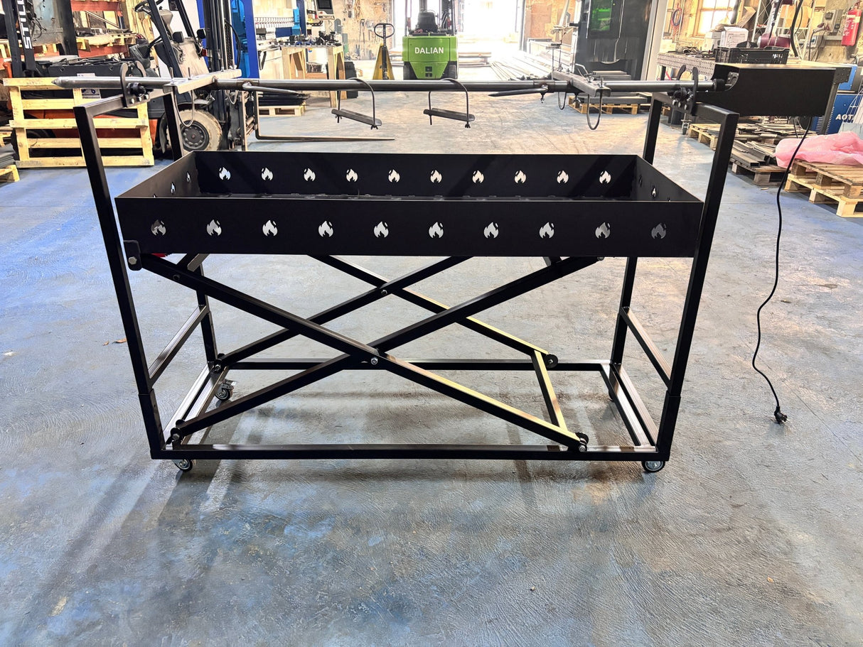 Protap Rotisor inox ,electric profesional 100 kg , porc ,purcel,vitel,berbecut,berbec ,cu focar reglabil, 160 cm x 60 cm - BUZ.RO