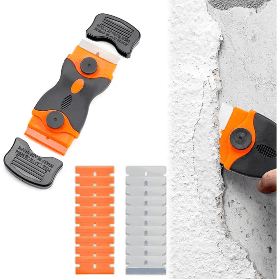 Racleta Plita, Cuptor și Sticla – Oțel Inoxidabil + Plastic, cu Lame de Schimb - BUZ.RO