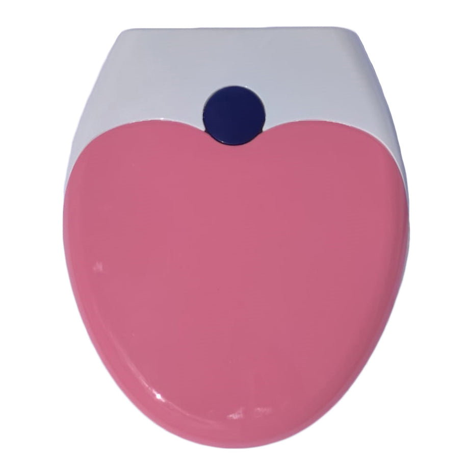 Reductor WC copii portabil, suprafata de siguranta antialunecare, antiderapant, albastru, forma lacrima, 45L x 37l cm