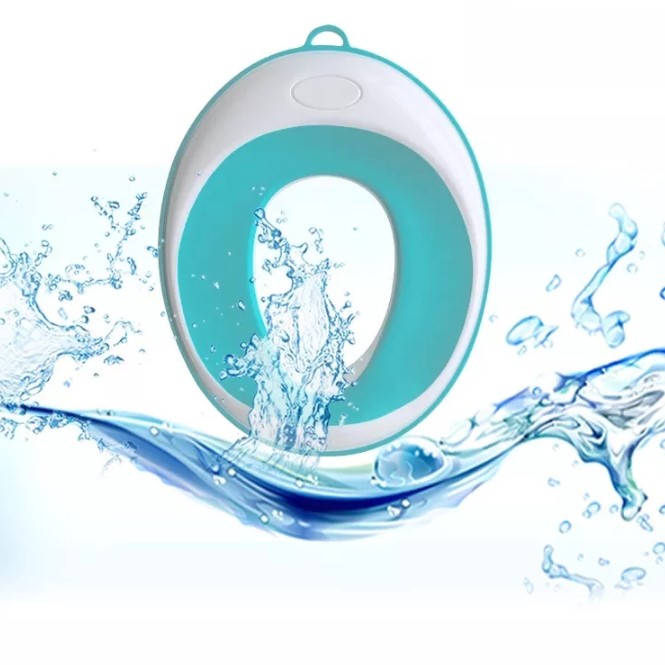 Reductor WC copii, portabil, antiderapant, cu inel de prindere