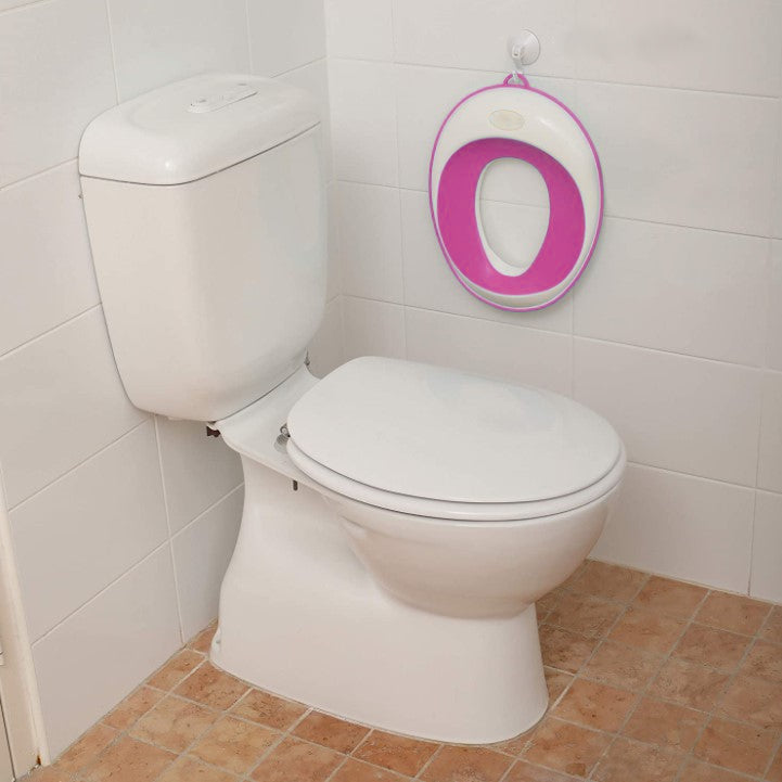 Reductor WC copii, portabil, antiderapant, cu inel de prindere