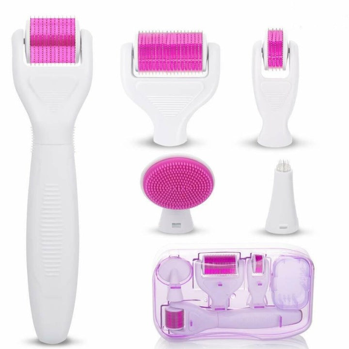 Aparat facial pentru fata, Derma roller, microblending, ace din titan, masaj, regenerare, set masaj facial